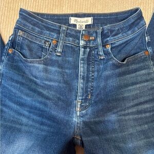 Madewell Curvy High Rise Skinny Jeans Size 25 Medium Wash Stretch Denim